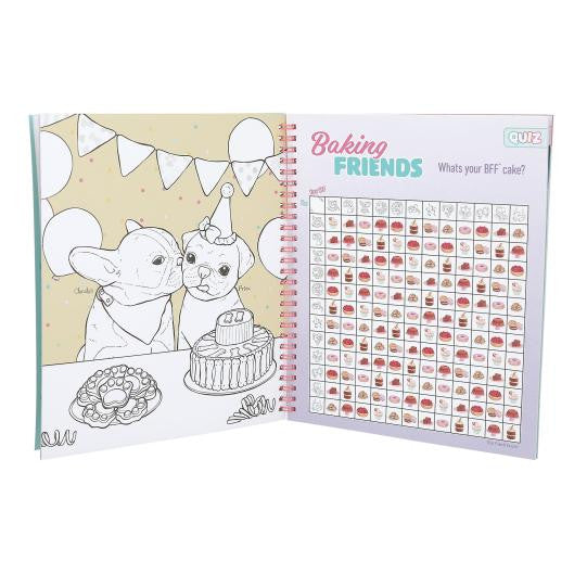TOPModel - Cake & Bake Colouring Book With Sequins