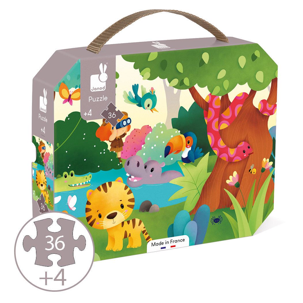 Janod 36pc - Wild Animal Puzzle