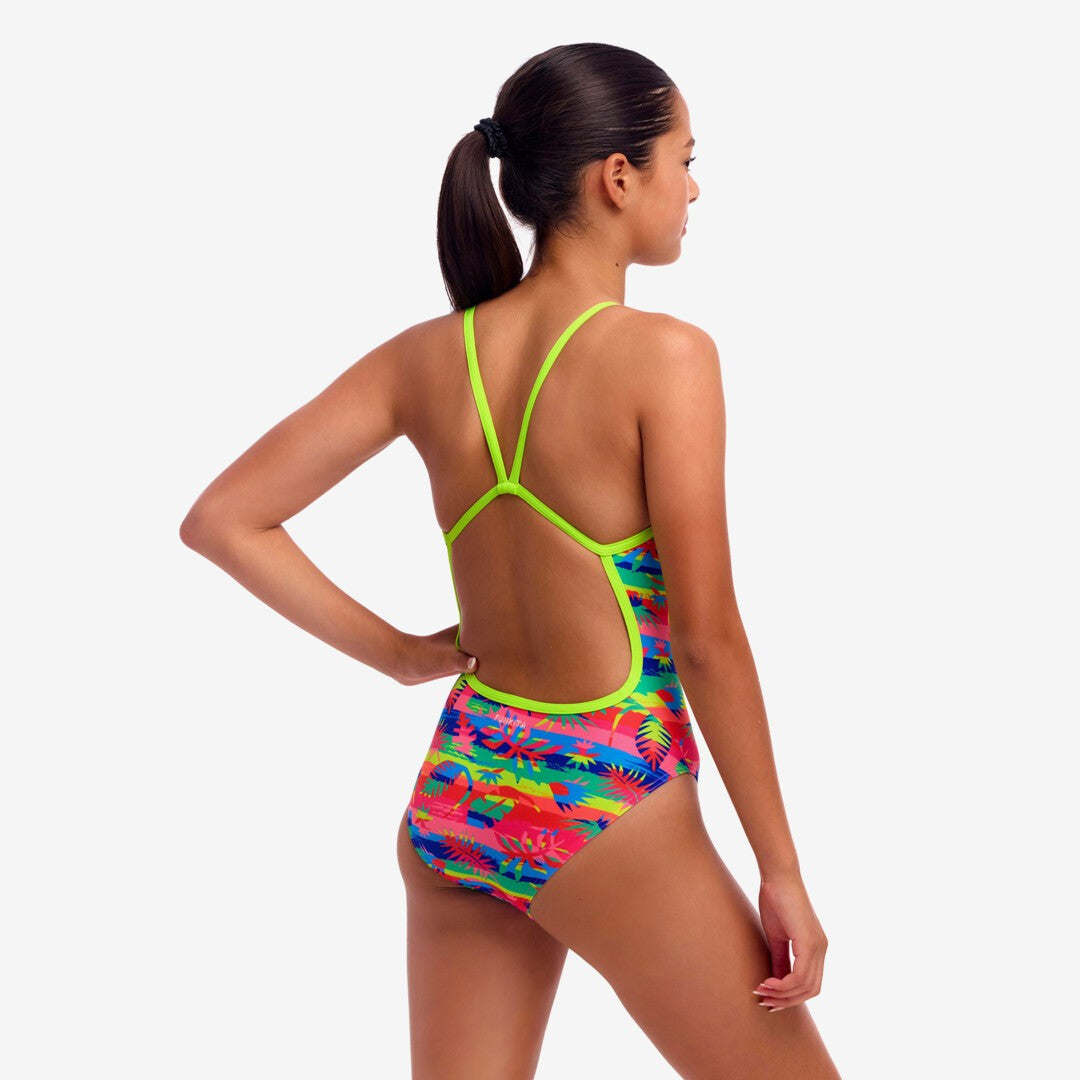 Funkita - Girl's Single Strap One Piece Swimmers - Free Foliage