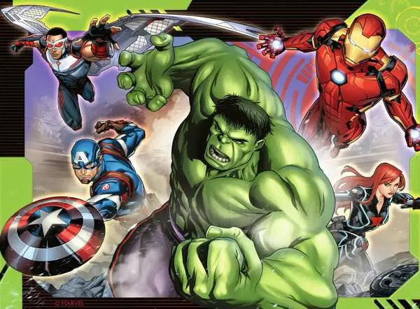 Ravensburger - Marvel Avengers 4 in a Box - 12, 16, 20, 24pc