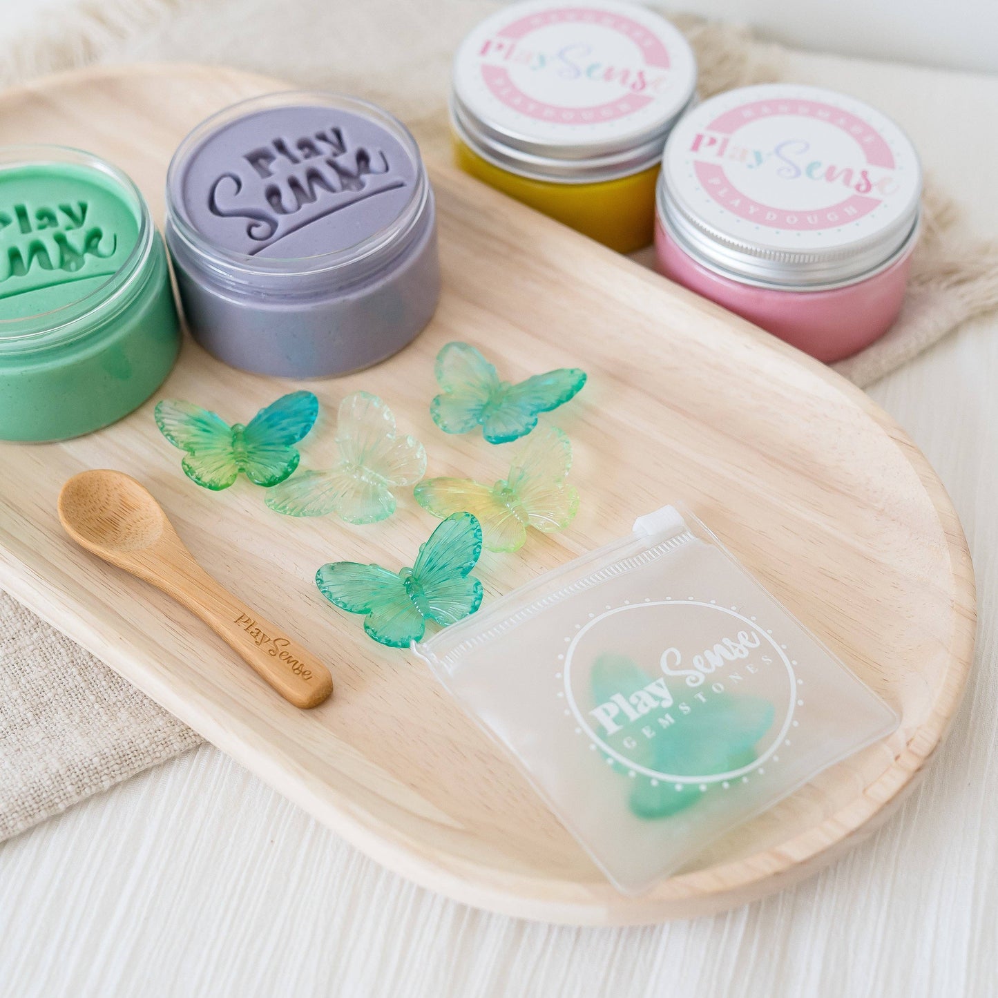Play Sense - Play Sense Gemstones - Green/Yellow Butterflies