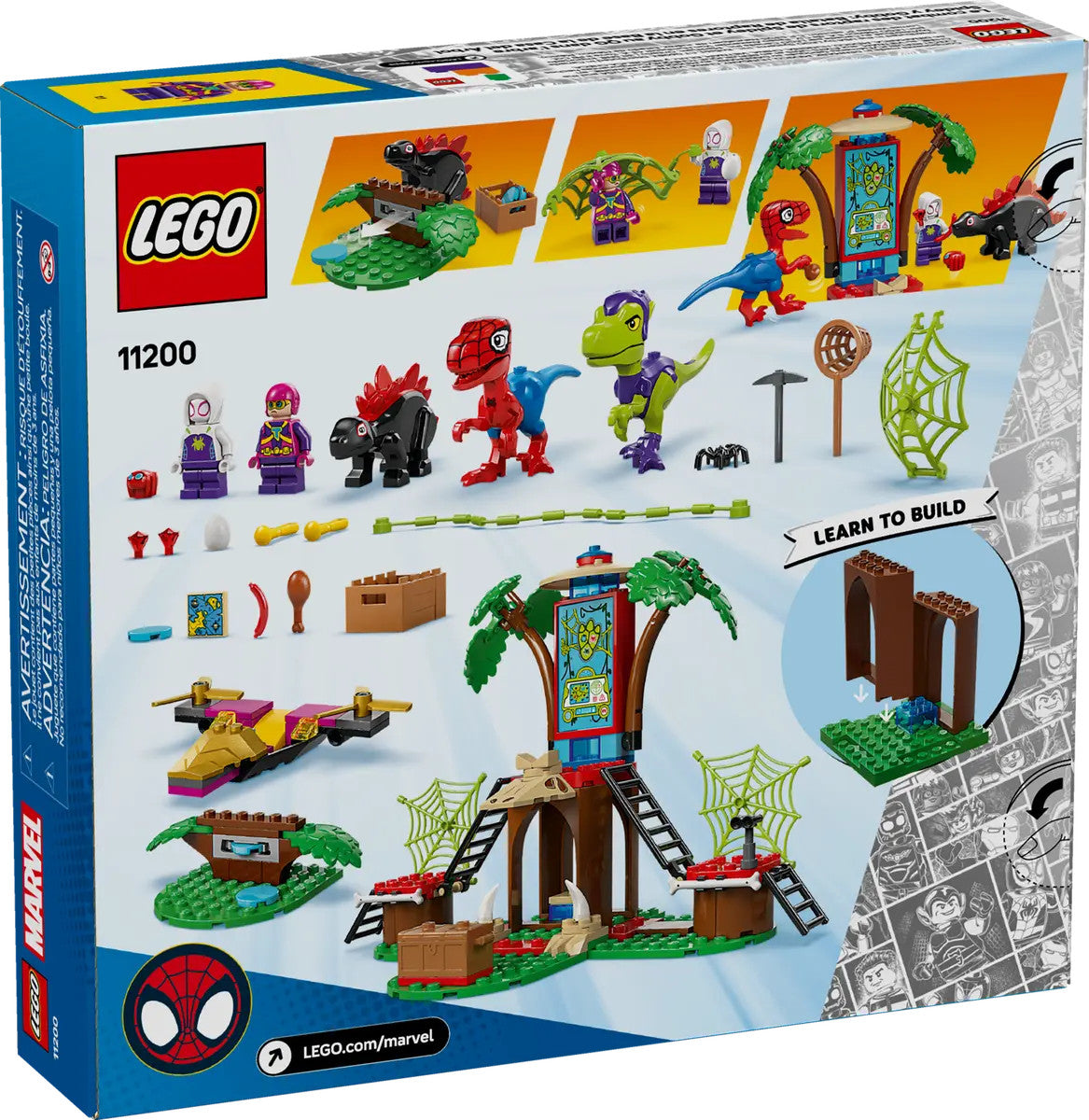LEGO® Marvel - Spidey and Gobby's Raptor Battle at Tree House 4 HQ 11200