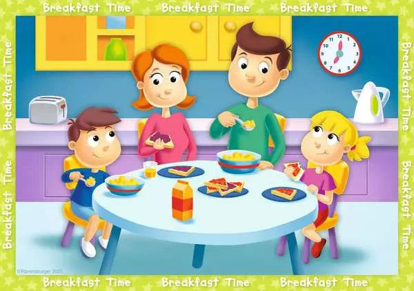 Ravensburger - My First Puzzles - What Time is it? 6, 8, 10, 12 pc Puzzles