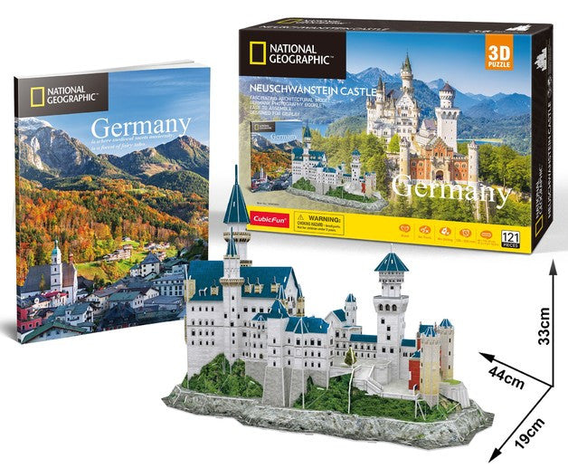 CubicFun National Geographic -Germany Neuschwanstein Castle 3D Puzzle