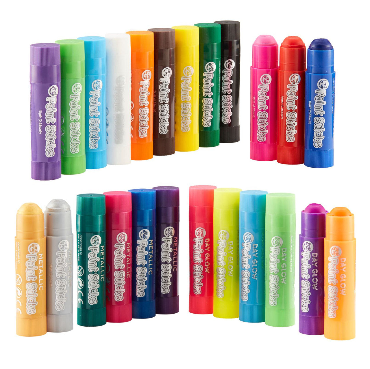 Little Brian Paint Sticks - Assorted 24 pk