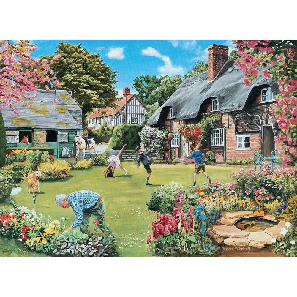 Holdson 1000pc - Village Kids Cottage Garden Puzzle