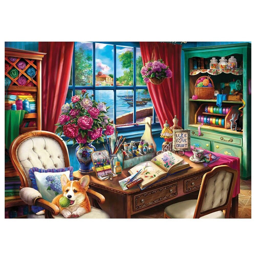 Holdson 1000pc - Window Wonderland 4 - Live, Love, Craft Puzzle