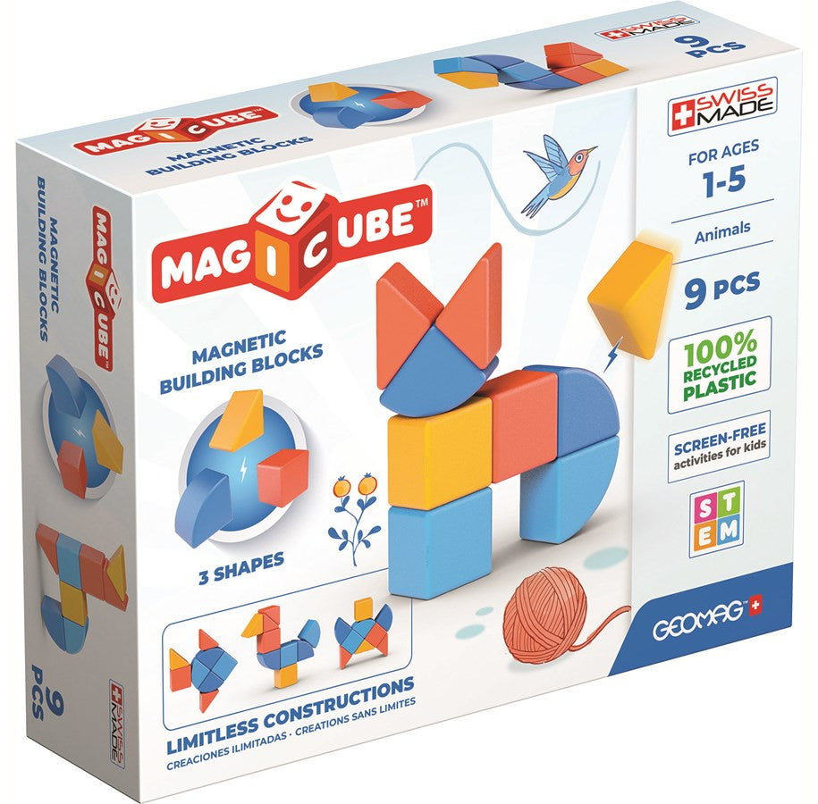 Geomag - Magicube Shapes Animals 9 Pcs