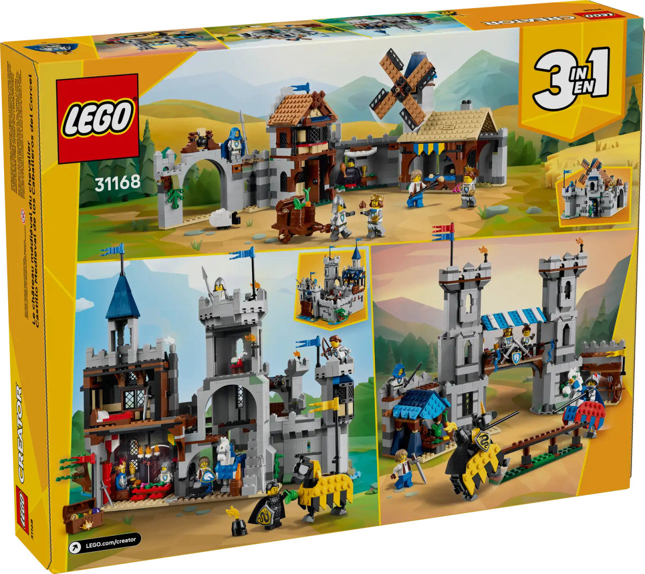 LEGO® Creator 3 in 1 - Medieval Horse Knight Castle 31168