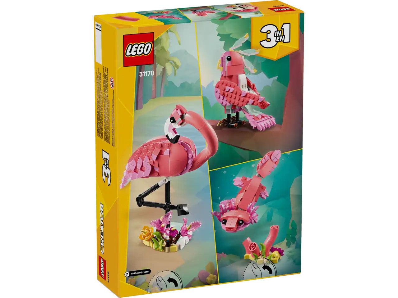 LEGO® Creator 3 in 1 - Wild Animals: Pink Flamingo 31170