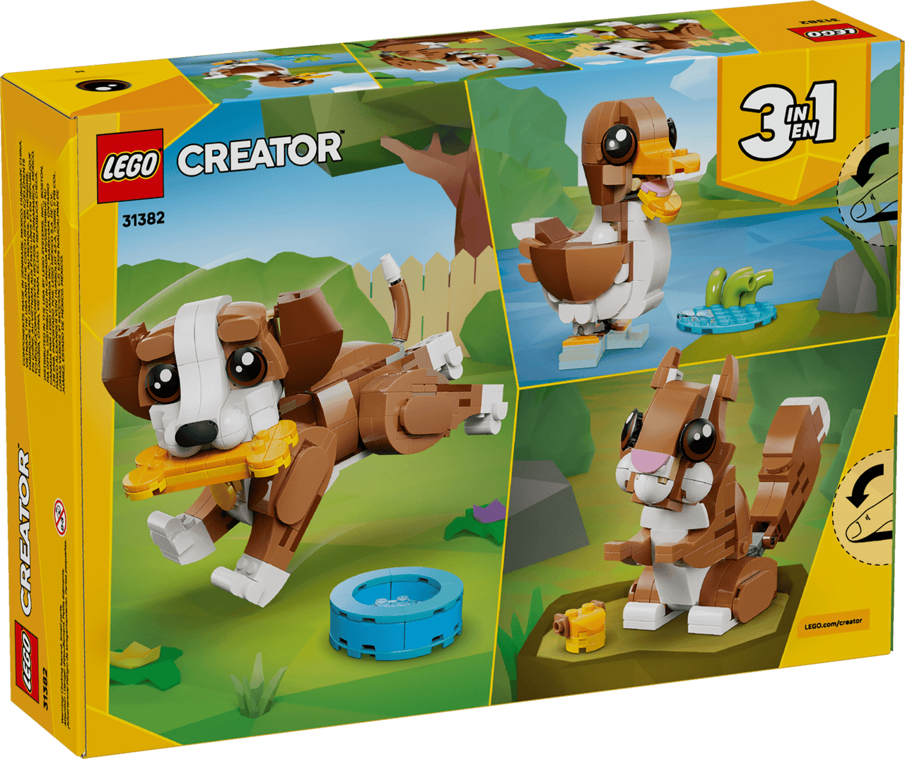 LEGO® Creator 3 in 1 - Cute Animals: Playful Puppy Dog 31382