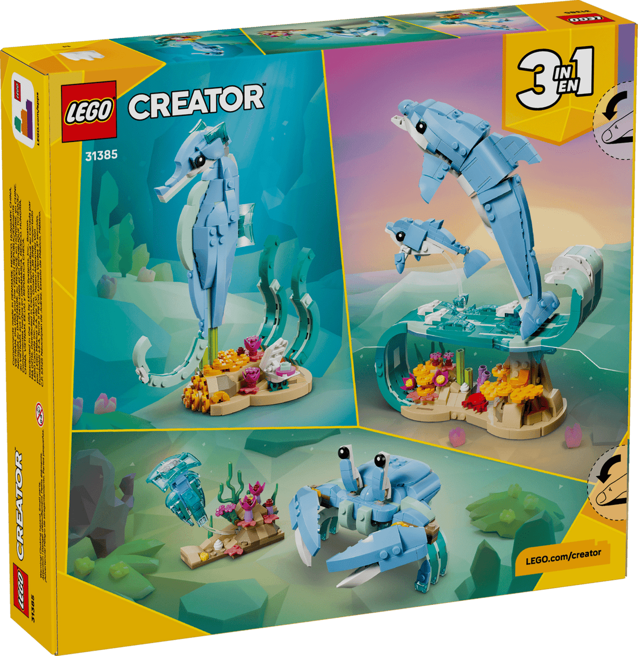 LEGO® Creator 3 in 1 - Sea Animals: Beautiful Dolphins 31385
