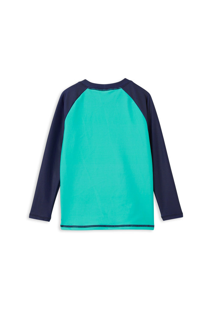 Milky - Boy's Green Pane Rash l Vest