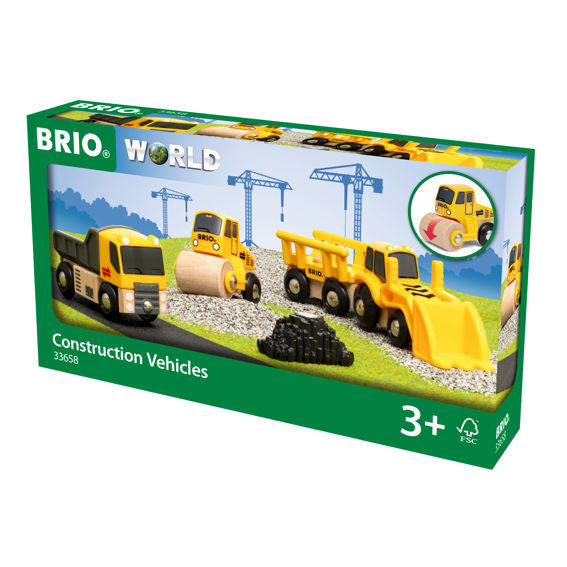 BRIO - Wooden Construction Vehicles 5pc