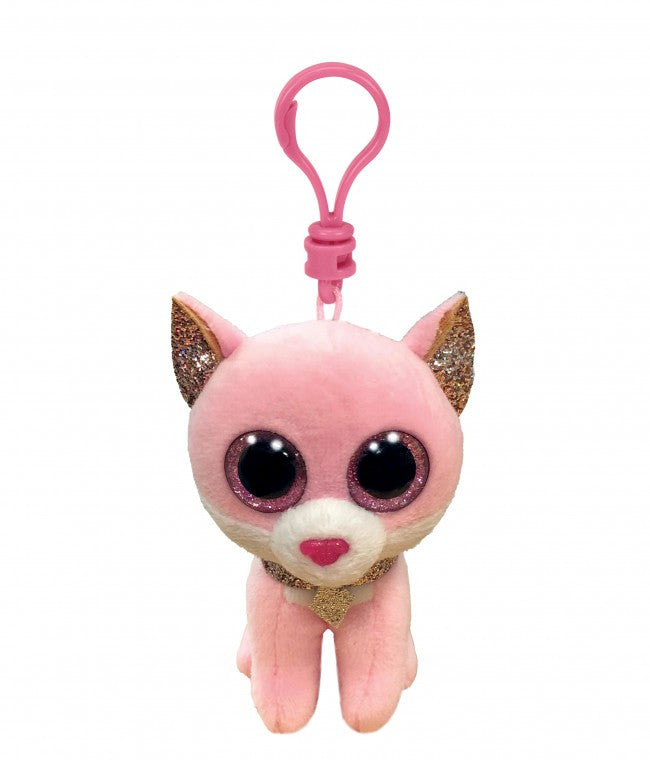 Beanie Boos Clip Ons - Fiona the Pink Cat