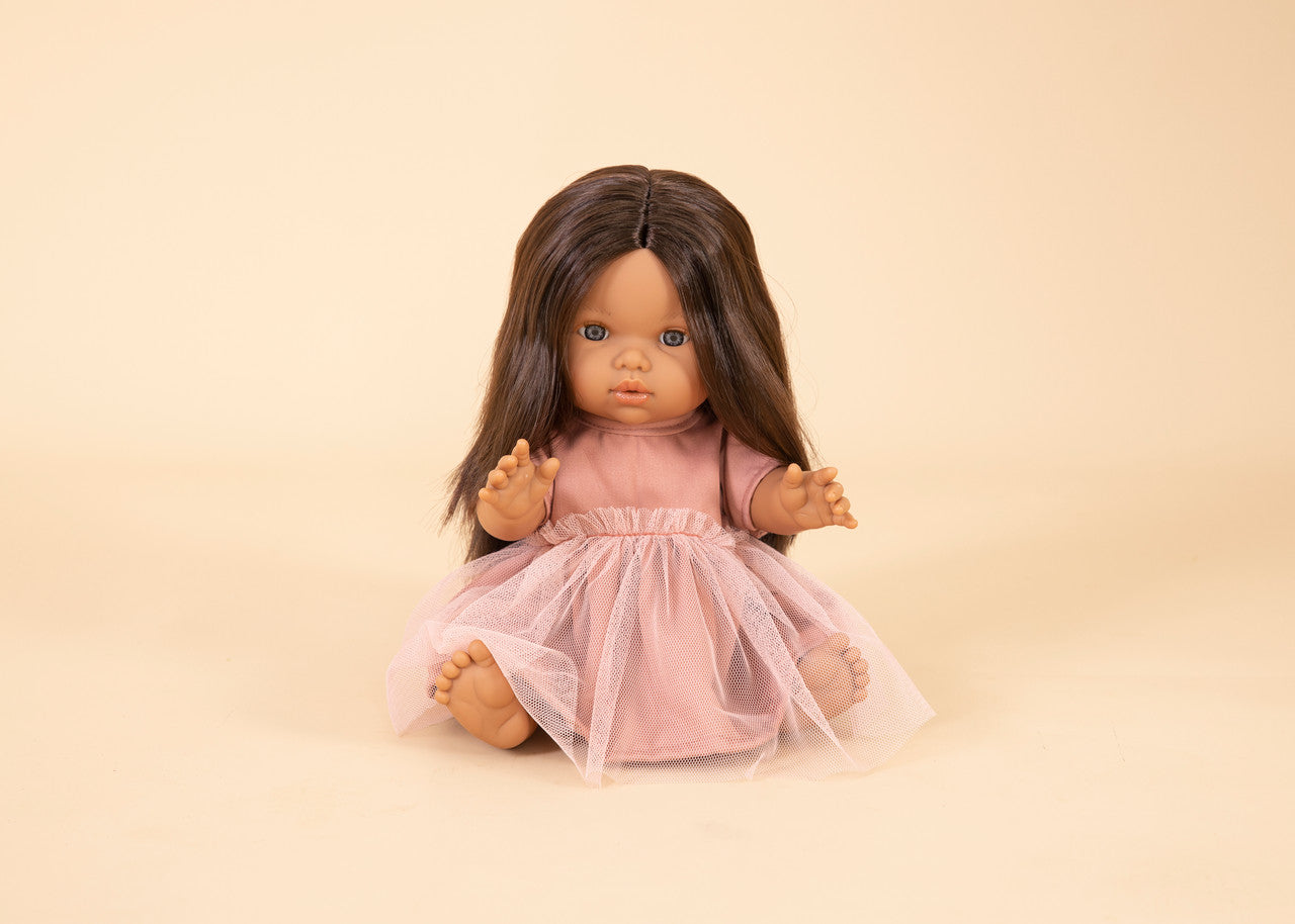Mini Colettos – Brunette Girl Doll - Isabel 34cm