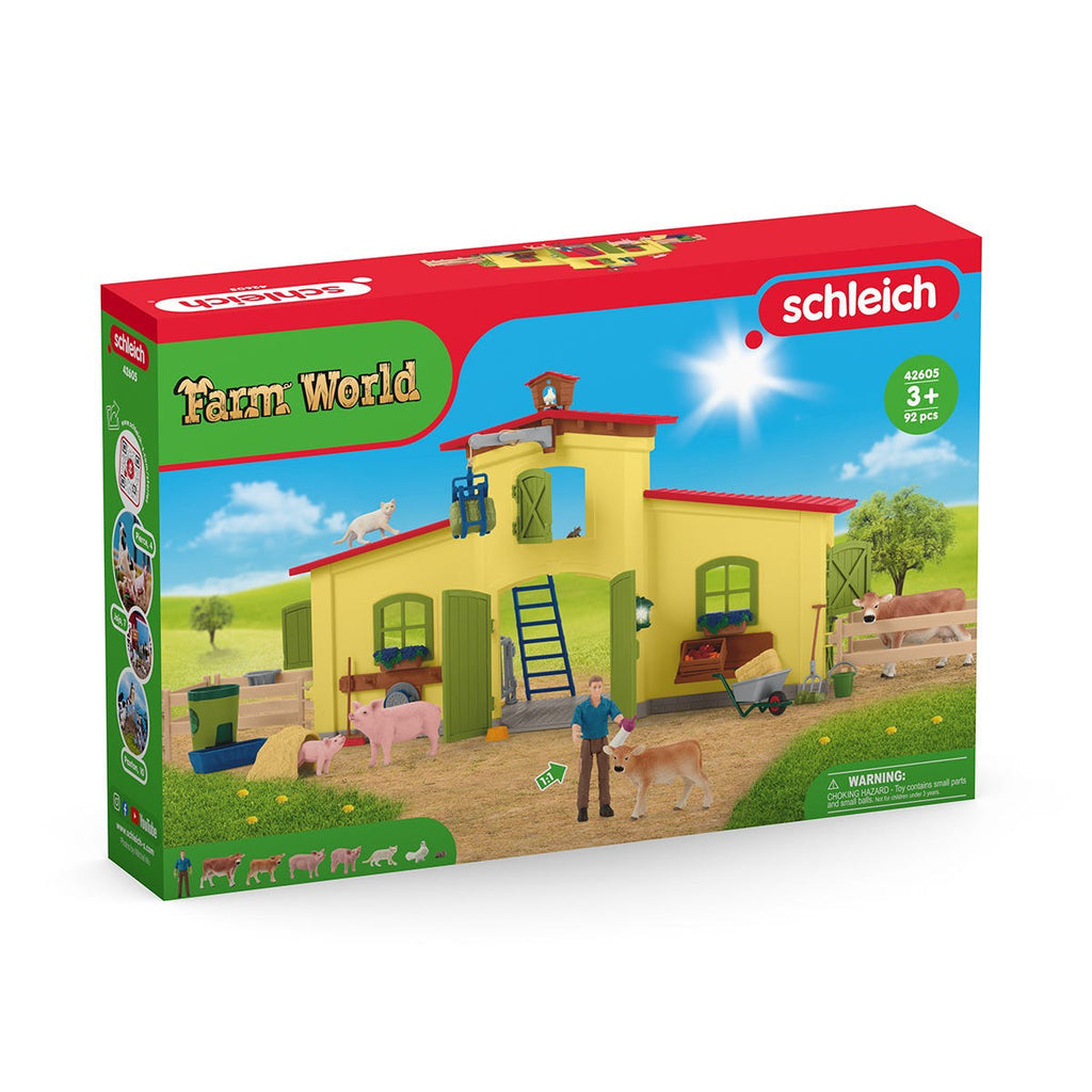 Schleich Farm Life - Large Farm with Animals And Accessories 42605