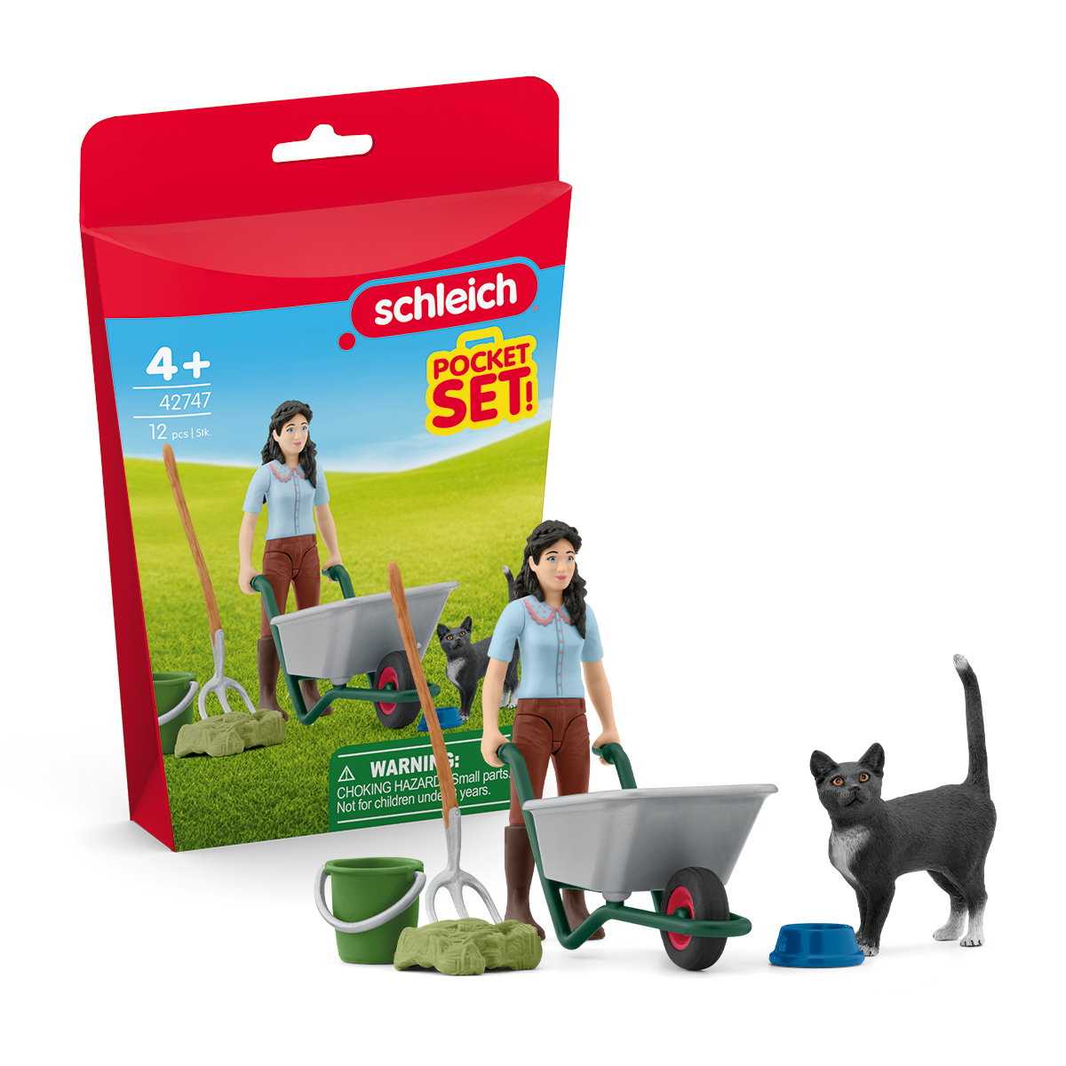 Schleich - Pocket Set - Mucking & Grooming Playset 42747