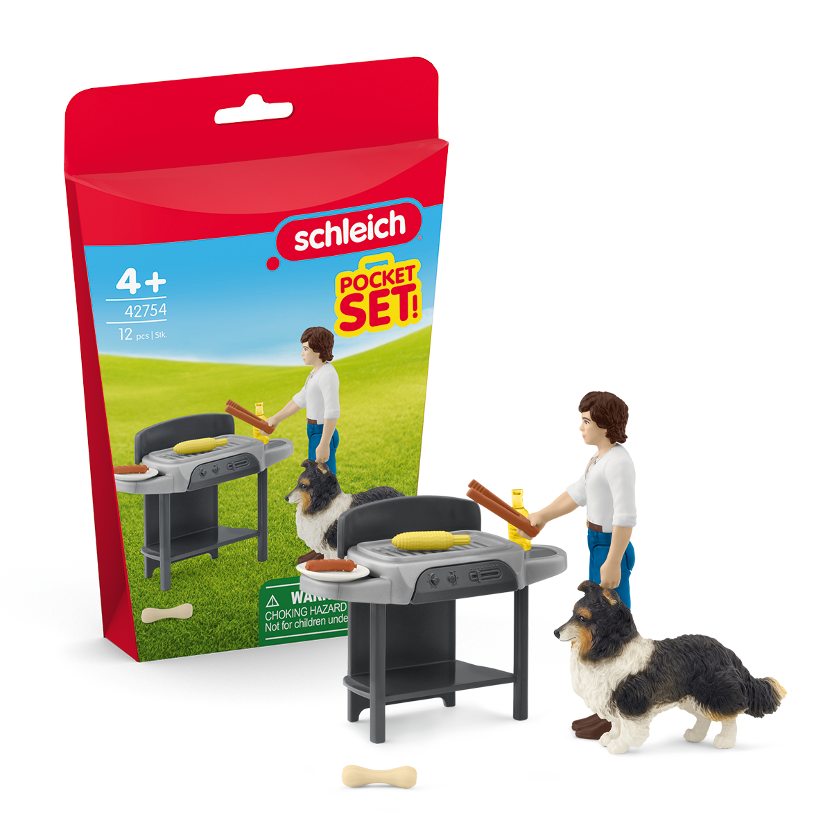 Schleich - Pocket Set - Friends & Family BBQ with Tom 42754