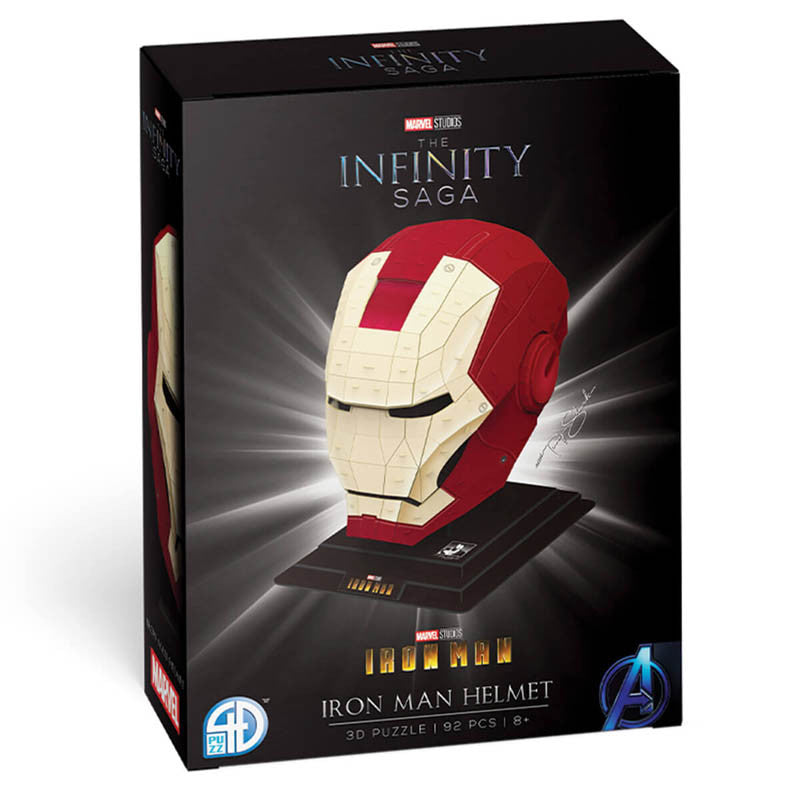 iron man collectible helmet Marvel Gold and Red Gold 3D 92pc Puzzle Bell Tempo Cycling Helmet Jarvis voice system Size:Bluewater SG Heavy Duty 16+ WT STOCKYPHI_IN_STOCK