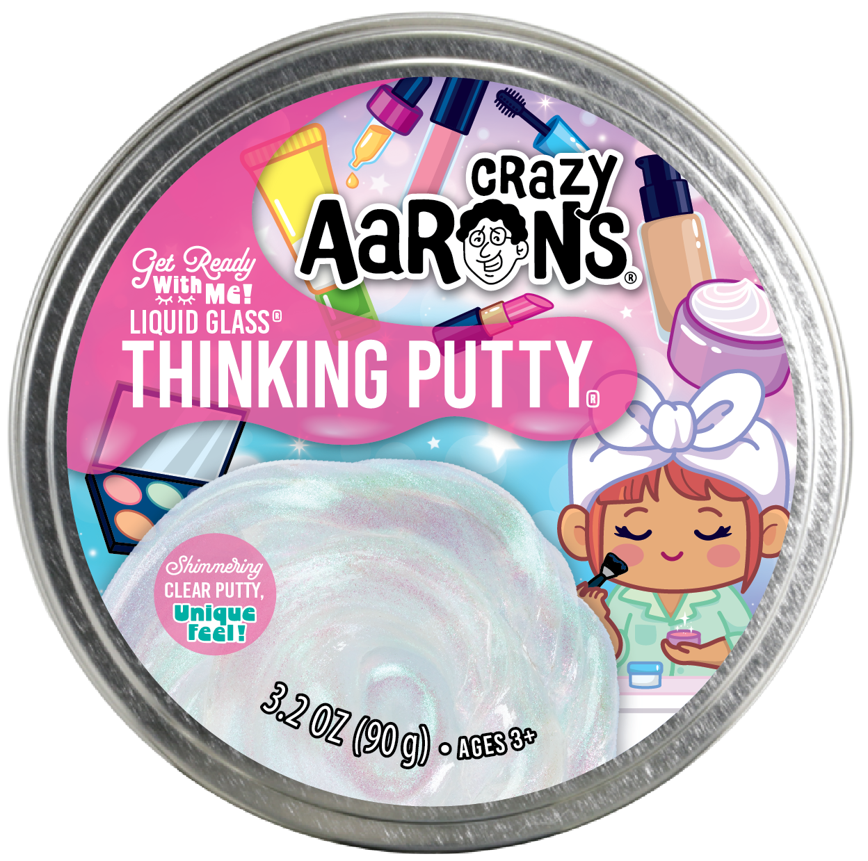 Crazy Aaron's Thinking Putty - Get Ready with Me 4" Tin