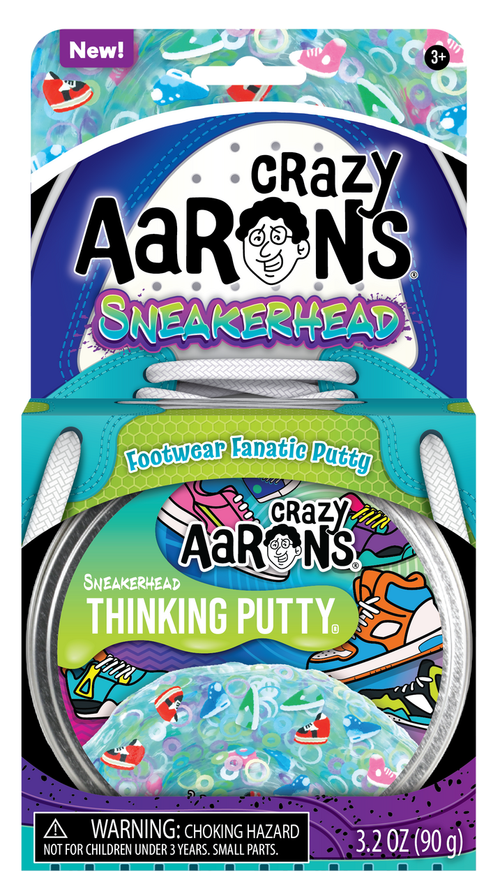 Crazy Aaron's Thinking Putty- Trendsetters - Sneakerhead - 4" Tin