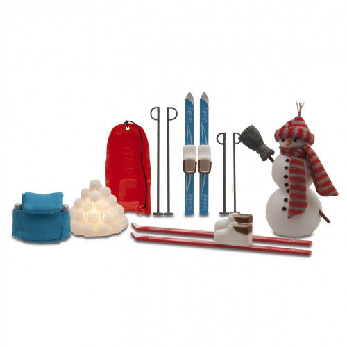 Lundby Smaland Ski and Sledge Set *Discoloured packaging*