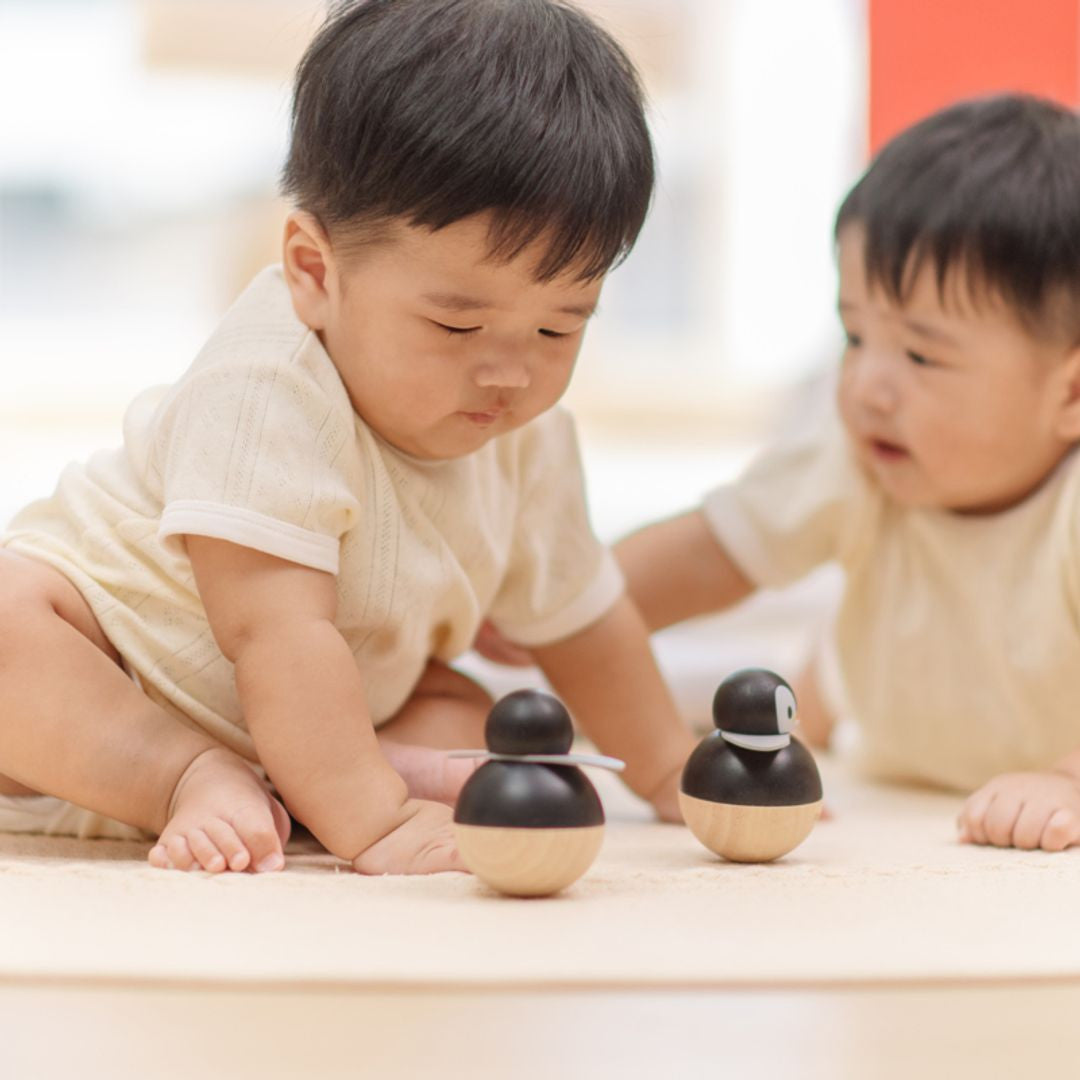PlanToys - Montessori-Inspired Penguin Wobbler