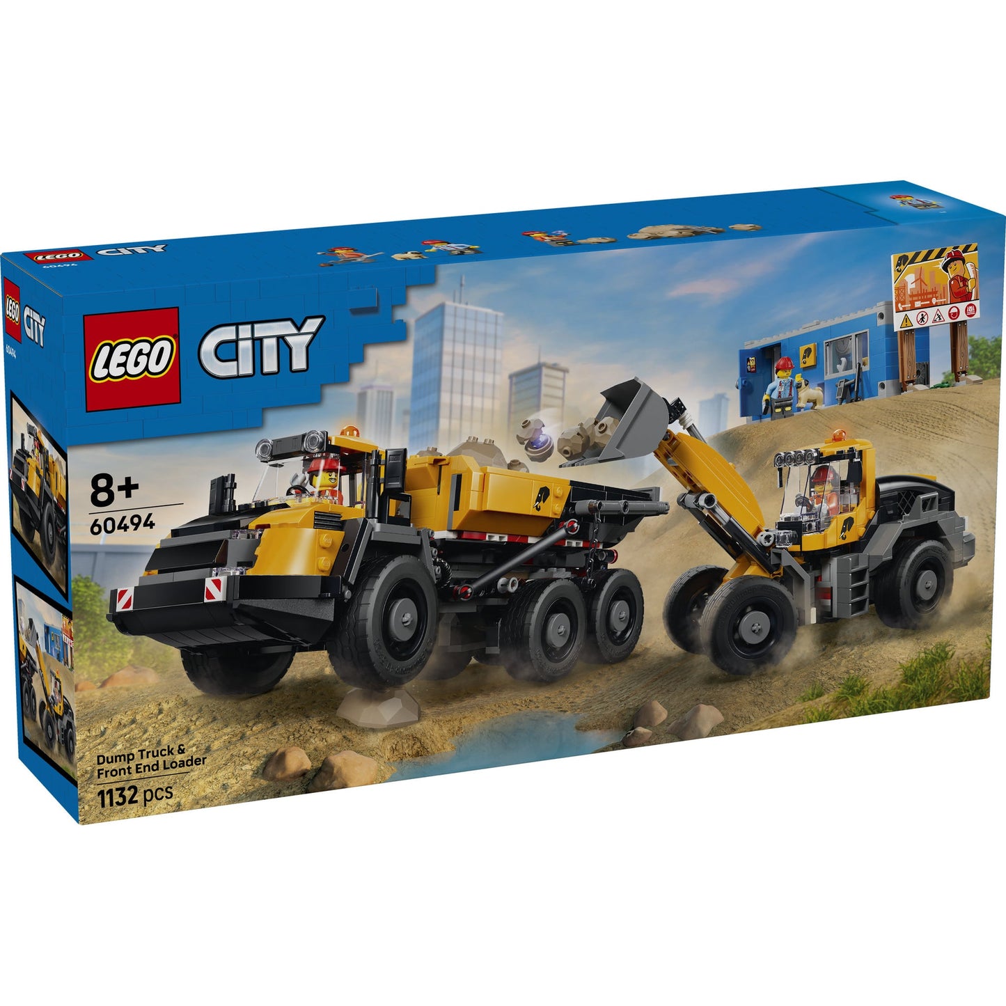 LEGO® City Dump Truck & Front End Loader - Construction Toy 60494