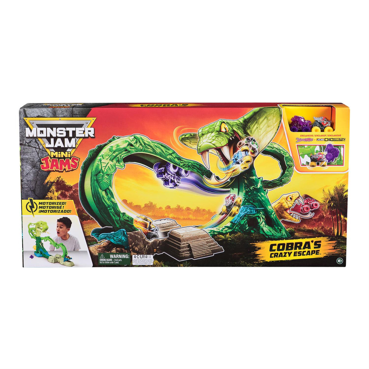 Monster Jam - Mini Jams Cobra's Crazy Escape Playset | Discount Toy Co