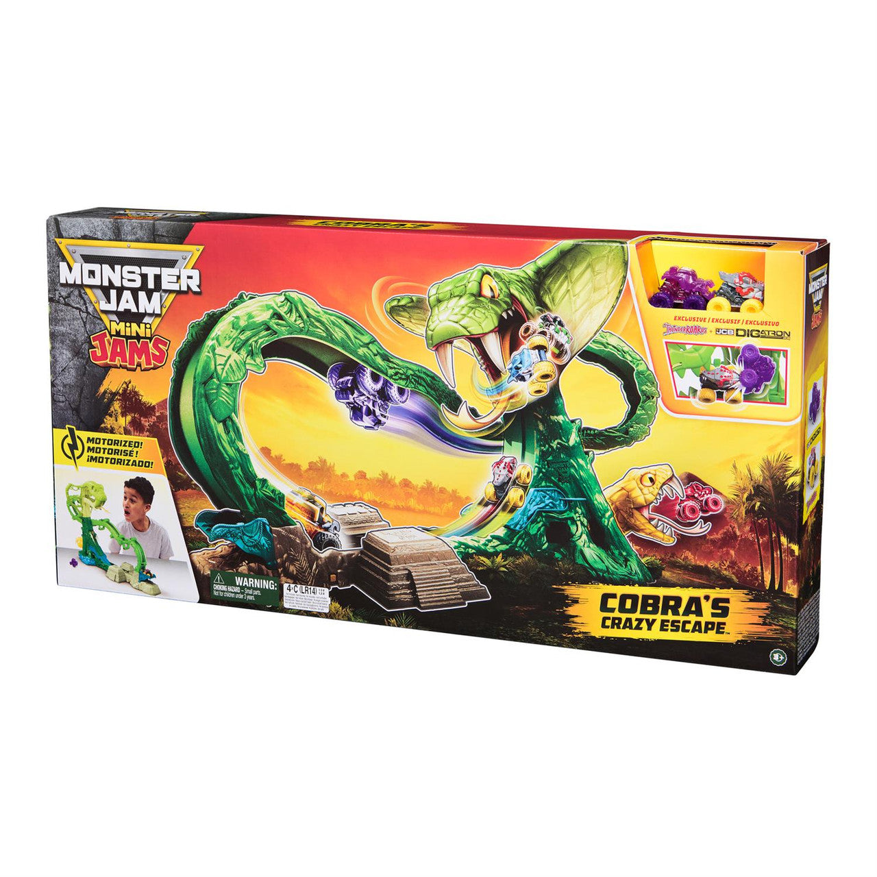 Monster Jam - Mini Jams Cobra's Crazy Escape Playset
