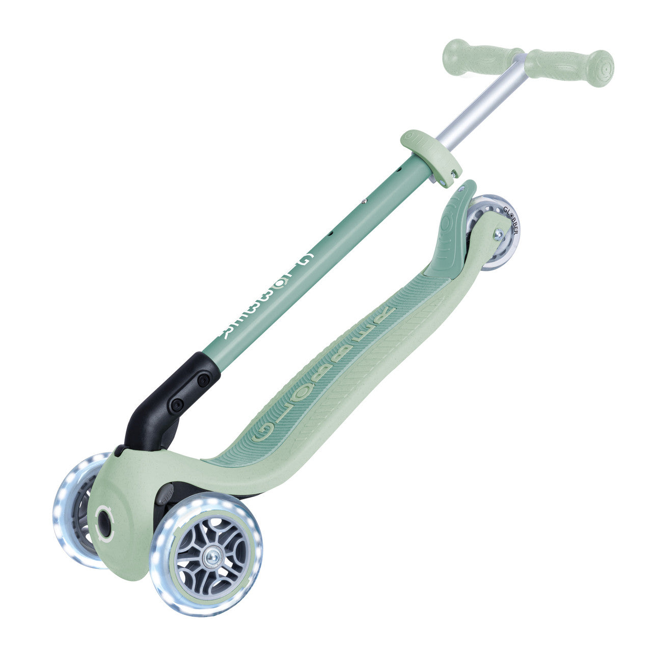 Globber - ECOLOGIC PRIMO FOLDABLE Scooter With Lights- Pistachio