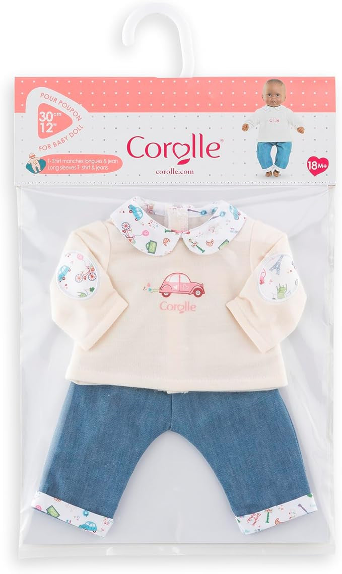 Corolle Mon Premier - A weekend in Paris T-Shirt & Jean to fit 30cm Baby Doll