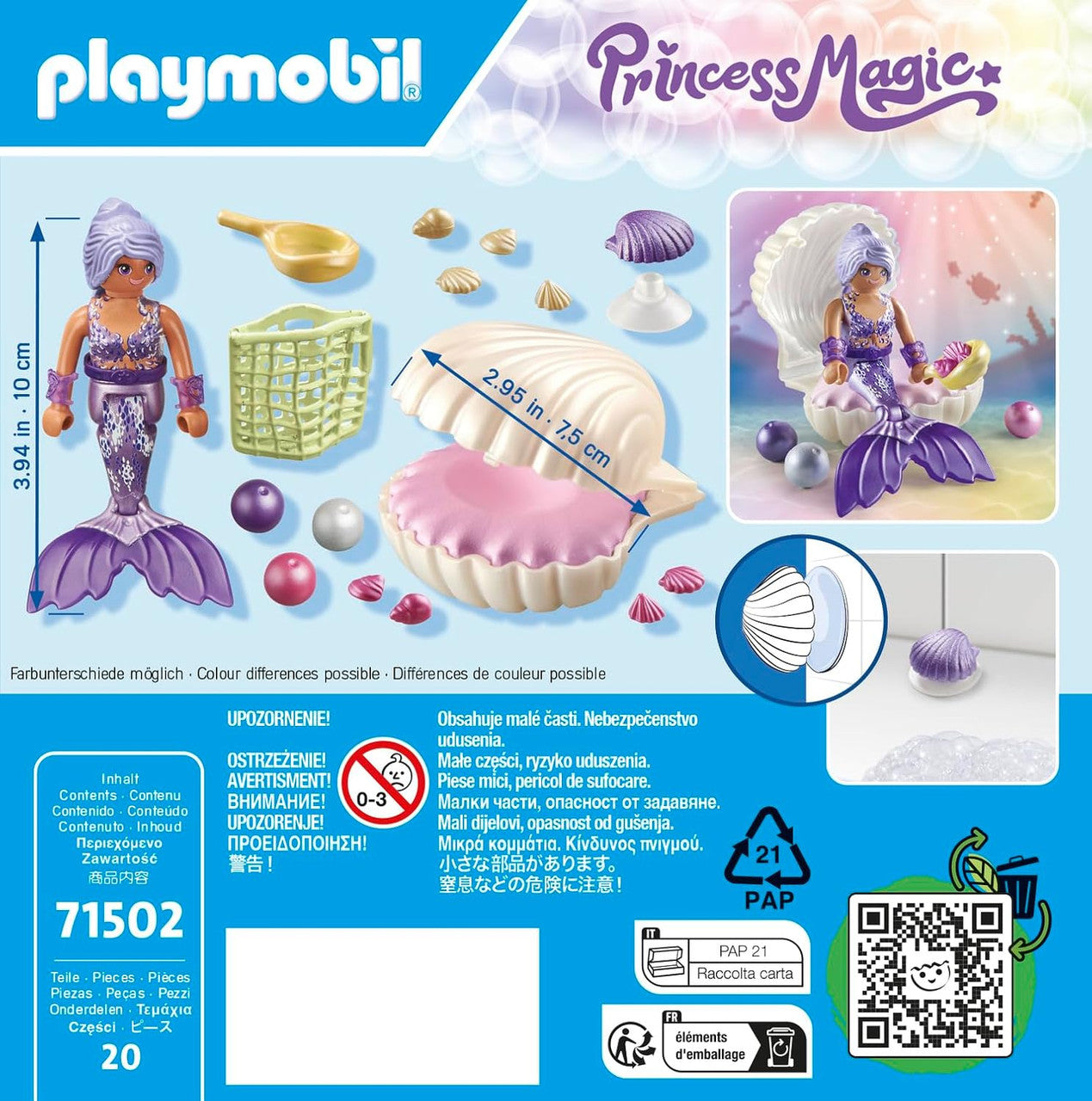 Playmobil - Princess Magic - Mermaid with Pearl Seashell 71502