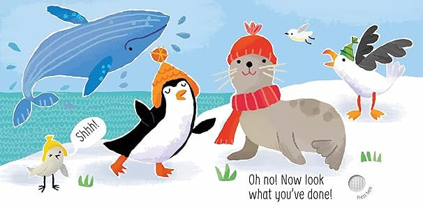 Usborne Touchy-Feely Sounds Book - Don't Tickle the Penguin!