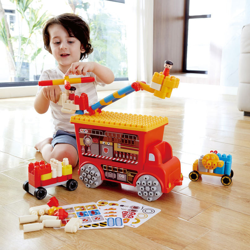 Poly M - Fire Rescue Truck 106pc
