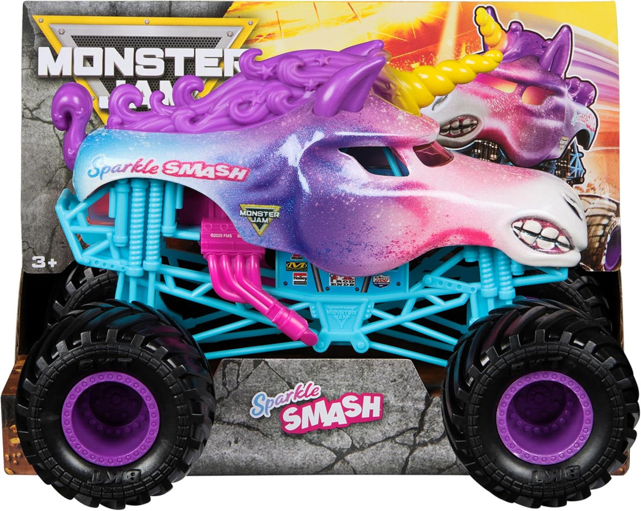 Monster Jam 1:24 Diecast Trucks - Sparkle Smash (Series 26)