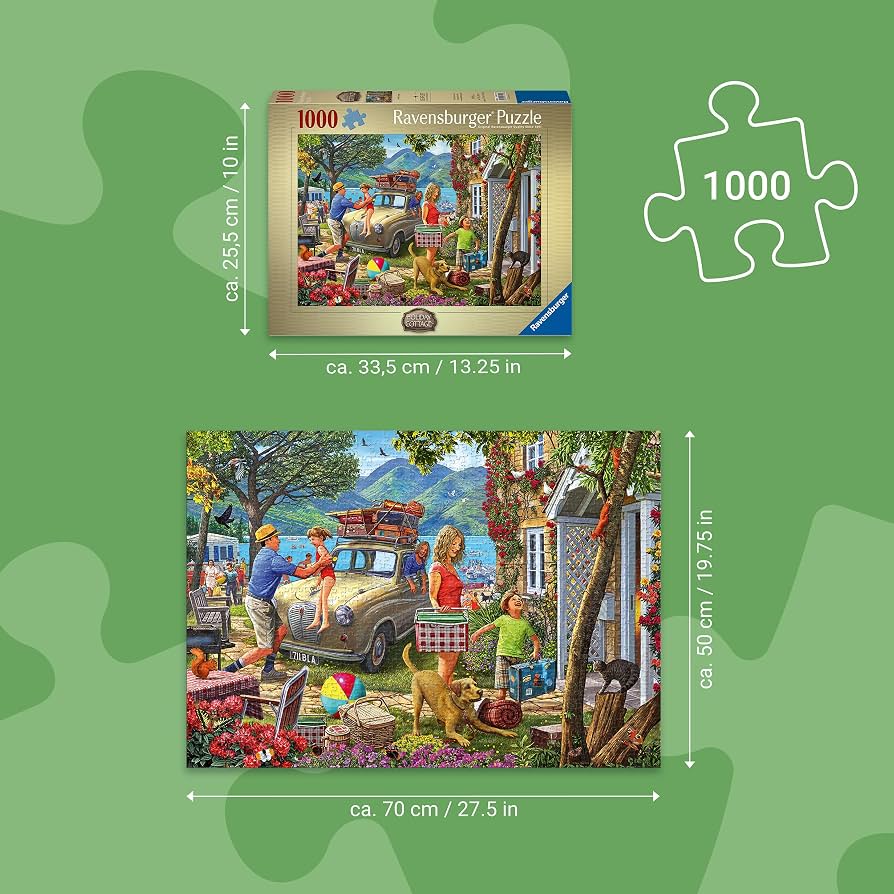 Ravensburger 1000pc - Holiday Cottage Jigsaw Puzzle