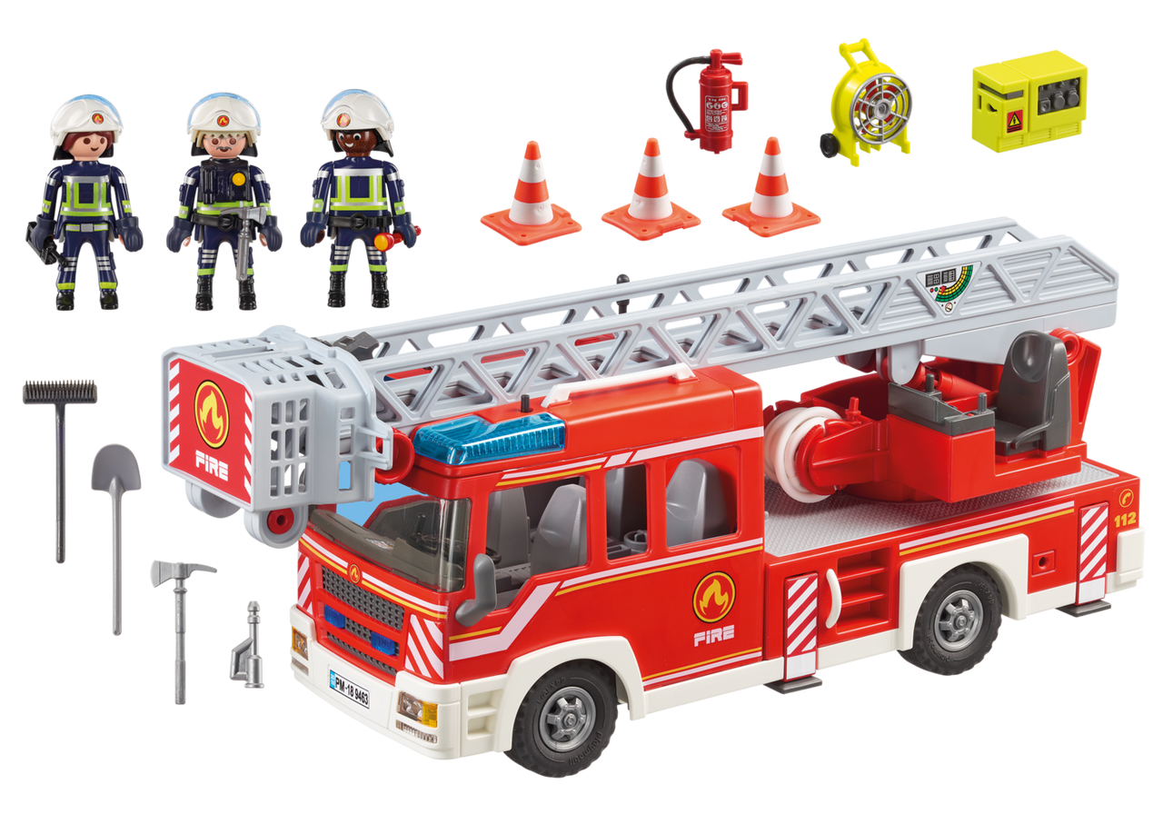 Playmobil - Fire Engine with Ladder 9463 **Damaged Packaging**