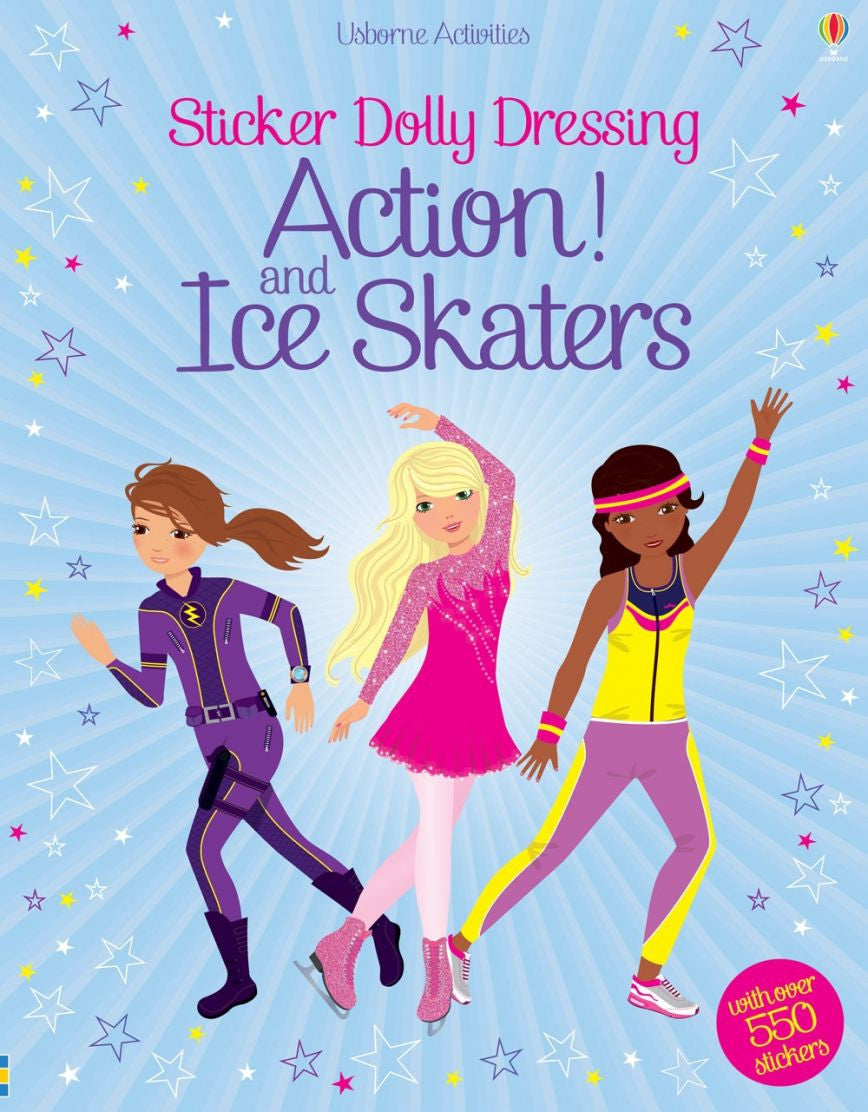 Usborne - Sticker Dolly Dressing - Action & Ice Skaters