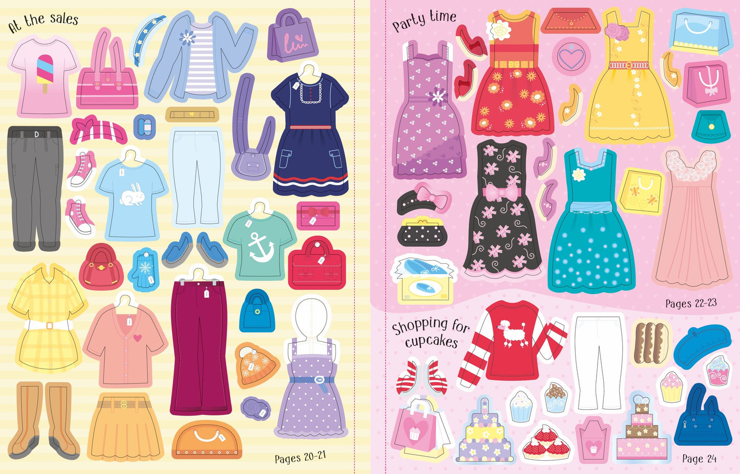 Usborne - Sticker Dolly Dressing - Shopping