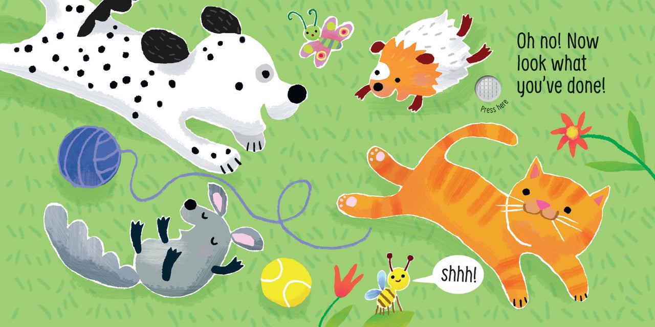 Usborne Touchy-Feely Sounds Book - Don't Tickle the Puppy