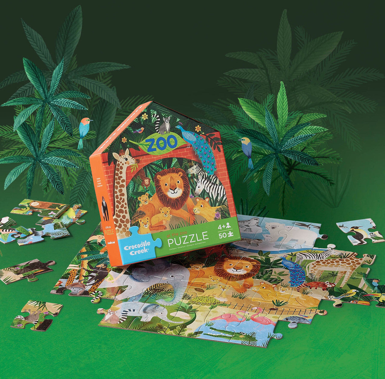 Crocodile Creek 50pc - At the Zoo Puzzle