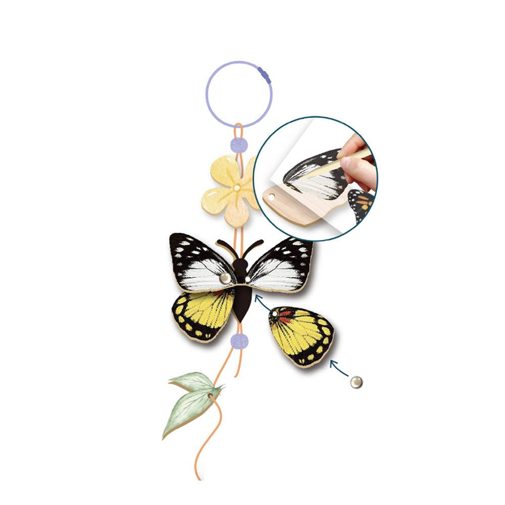 Avenir - Create my Wooden Charm - Butterfly