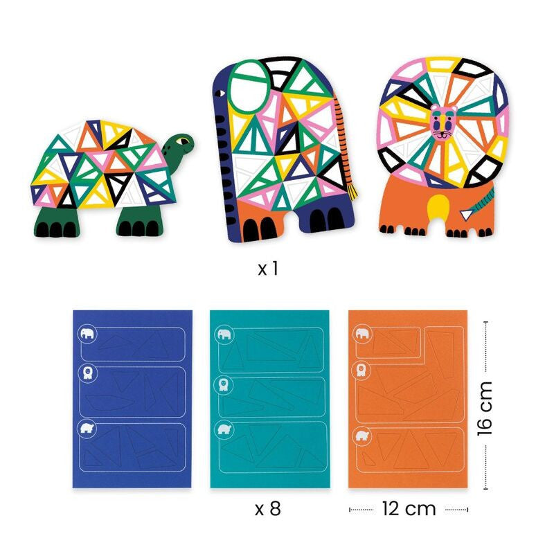 Djeco - Africa Foam Mosaic Collage