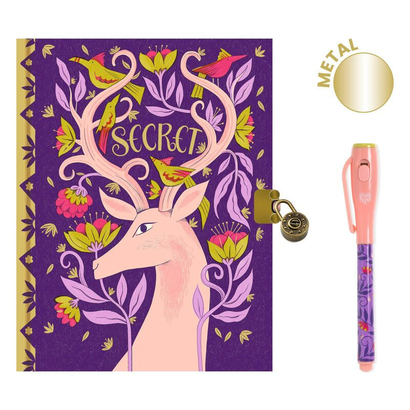 Djeco - Melissa Secret Notebook with Magic Pen