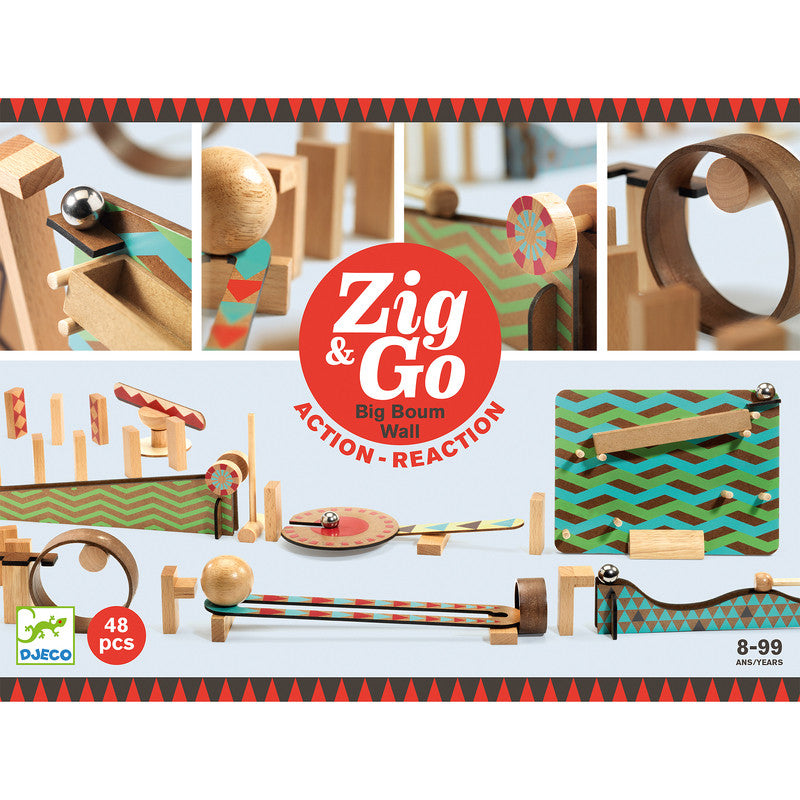 Djeco - Zig & Go Big Boum Wall - 48pc Set