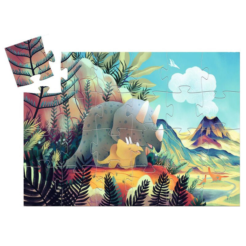 Djeco - Teo the Dino 24pc Silhouette Puzzle