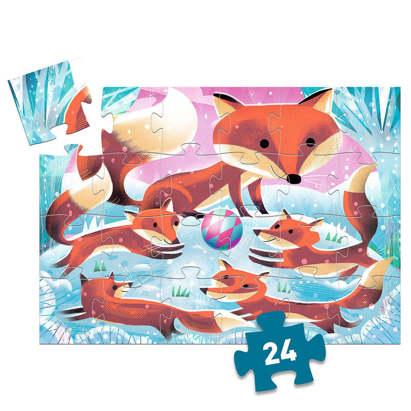 Djeco - Little Fox 24pc Silhouette Puzzle