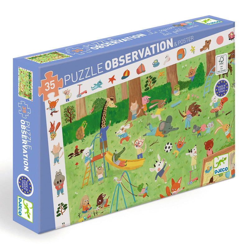Djeco Little Friends Garden Observation Puzzle 35pc
